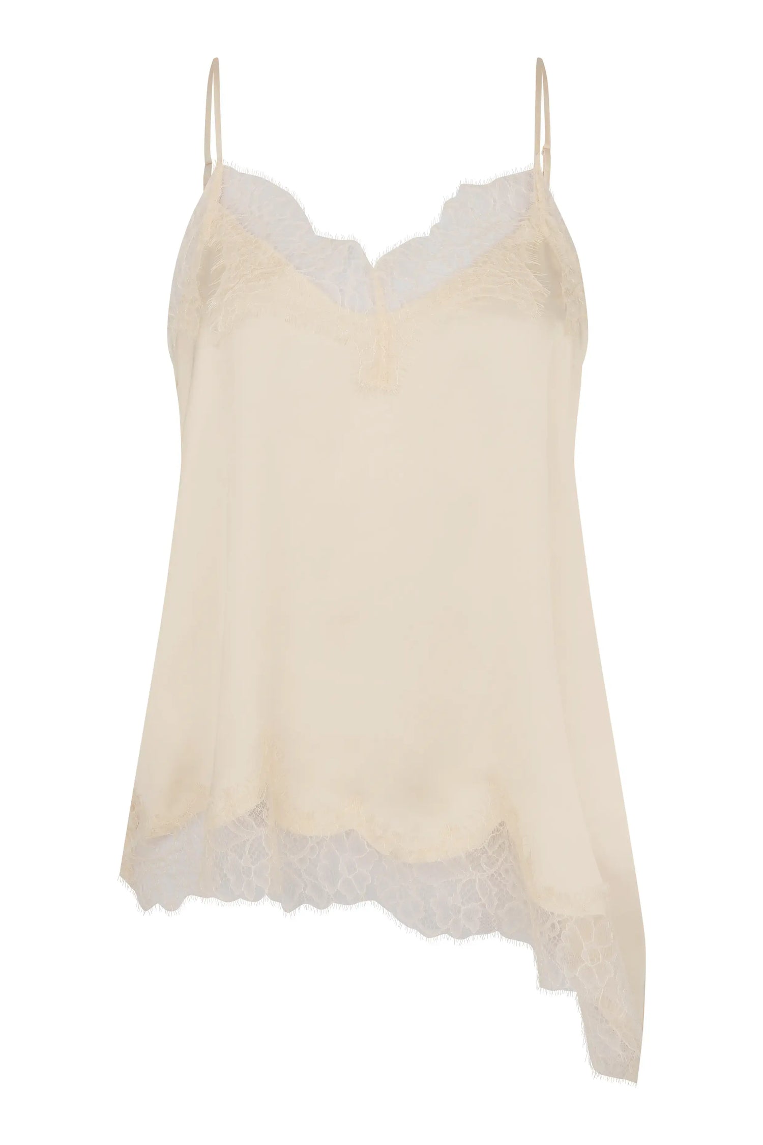 Lacia Contrast Strap Top - Cream