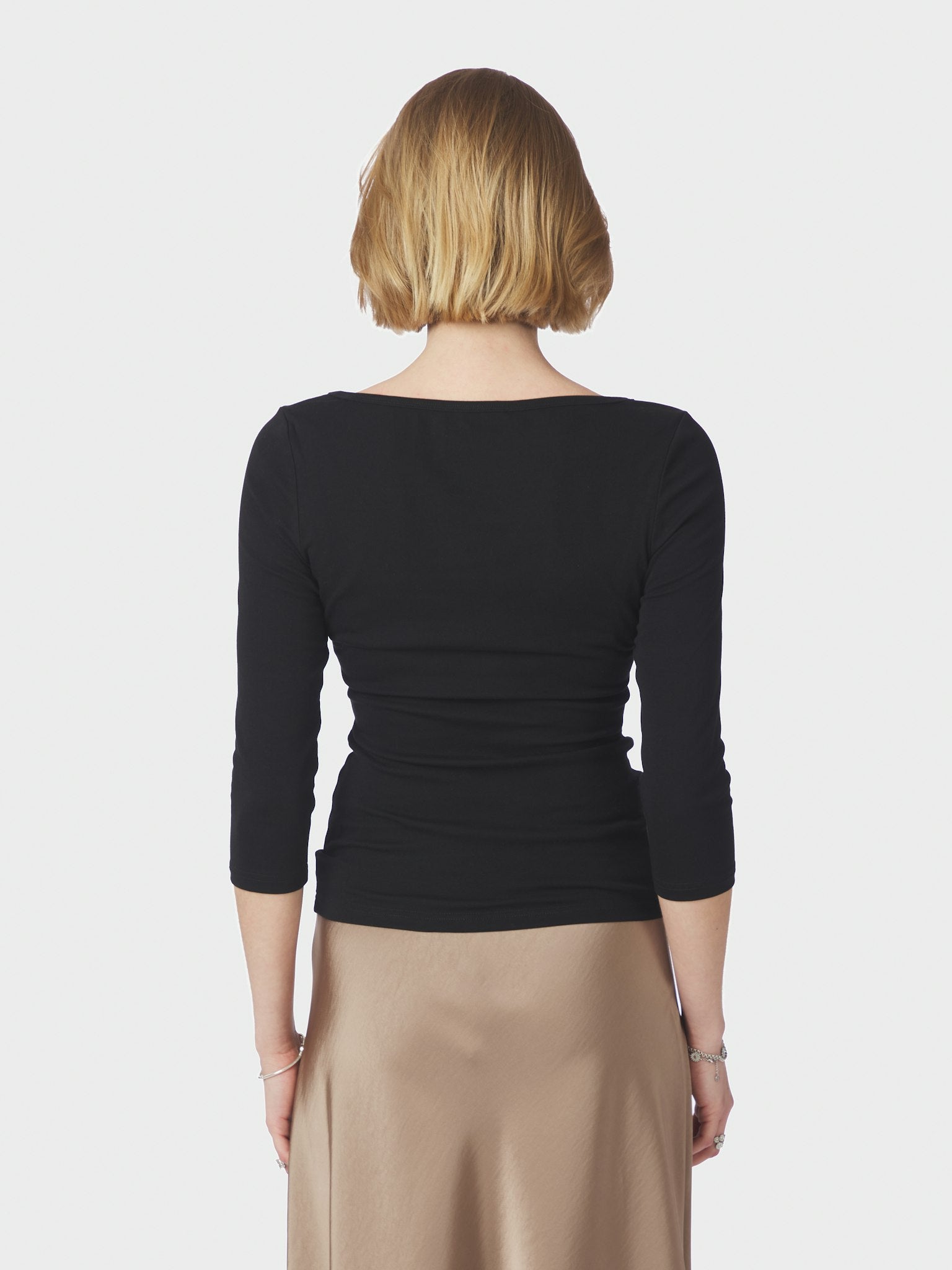 Thyra Jersey Blouse - Black