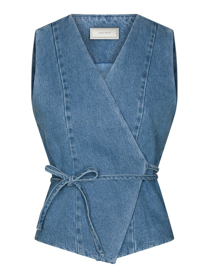 Samara Denim Waistcoat - Blue