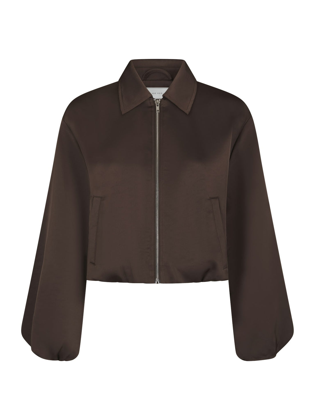 Denielle Heavy Sateen Jacket - Dark Brown