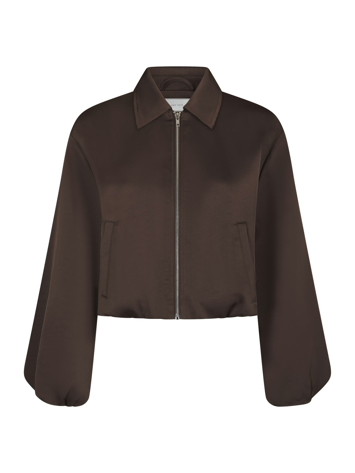 Denielle Heavy Sateen Jacket - Dark Brown