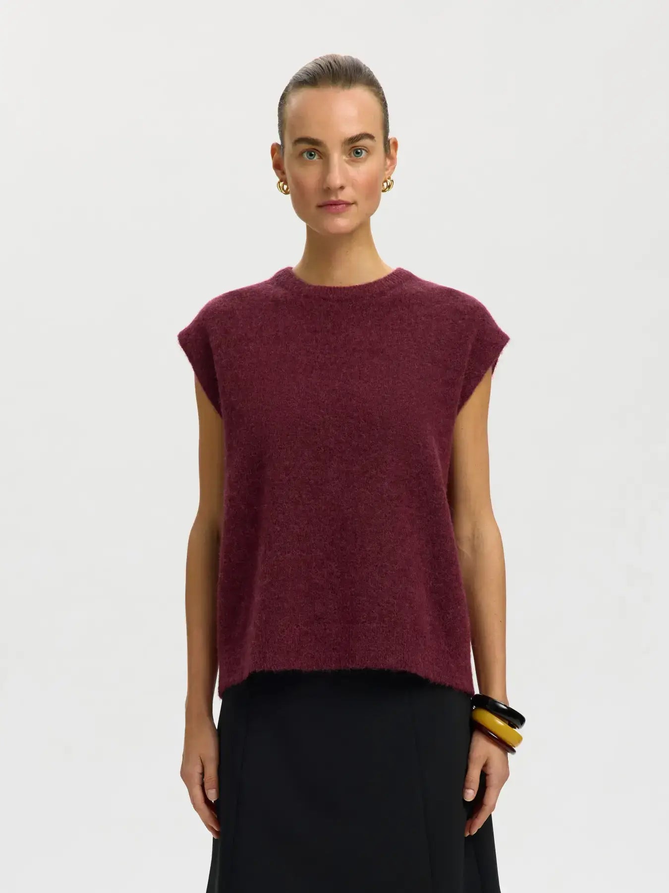 SLFlulu SL Strickweste Noos - Tawny Port