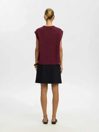 SLFlulu SL Strickweste Noos - Tawny Port