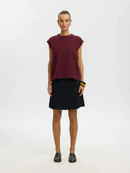 SLFlulu SL Strickweste Noos - Tawny Port