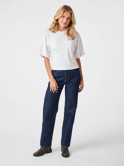 Asha Boxy Tee - White