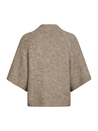 Benuta Fluffy Knit Cardigan - Beige Melange
