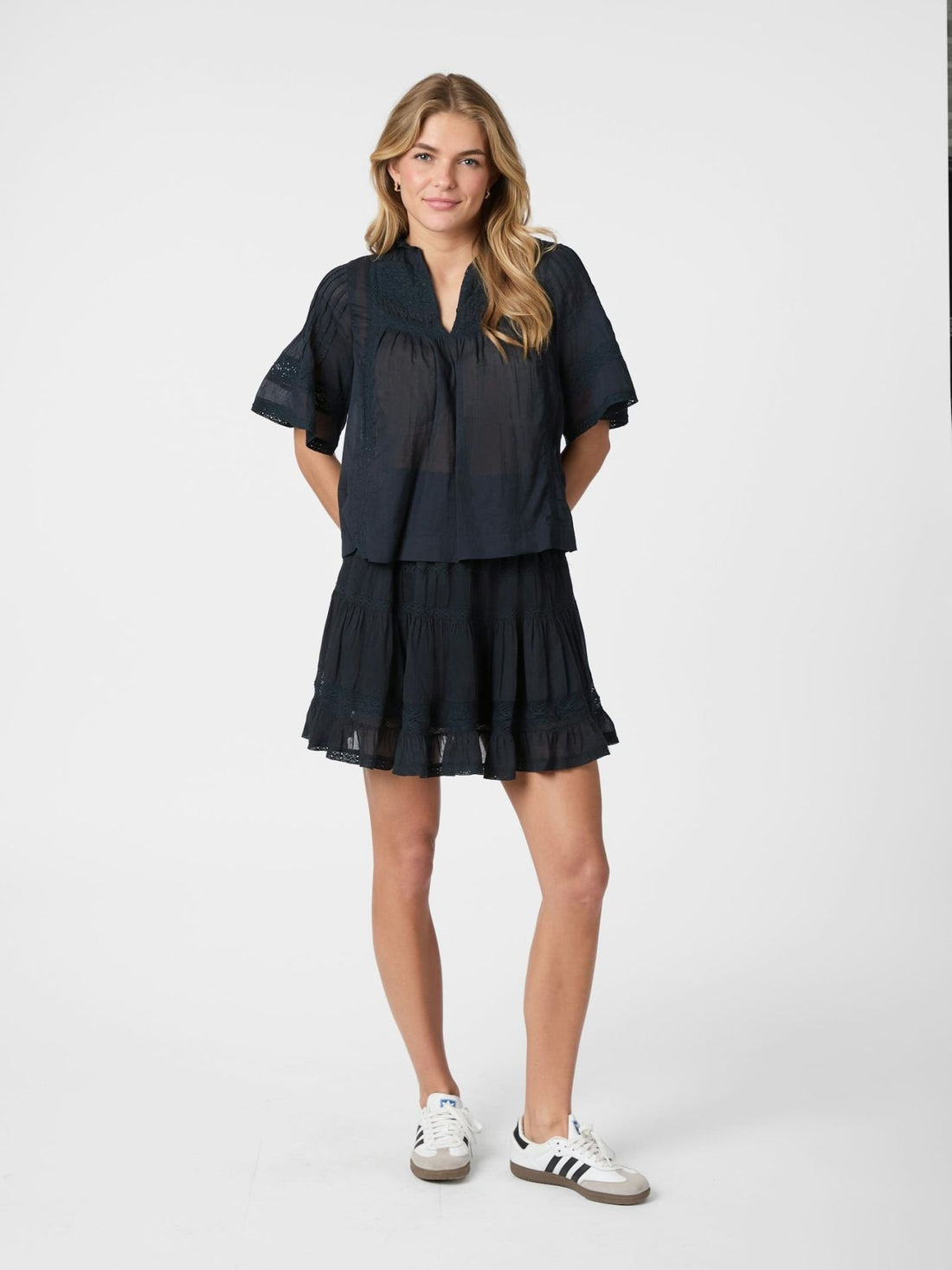 Callia S Voile Skirt - Navy