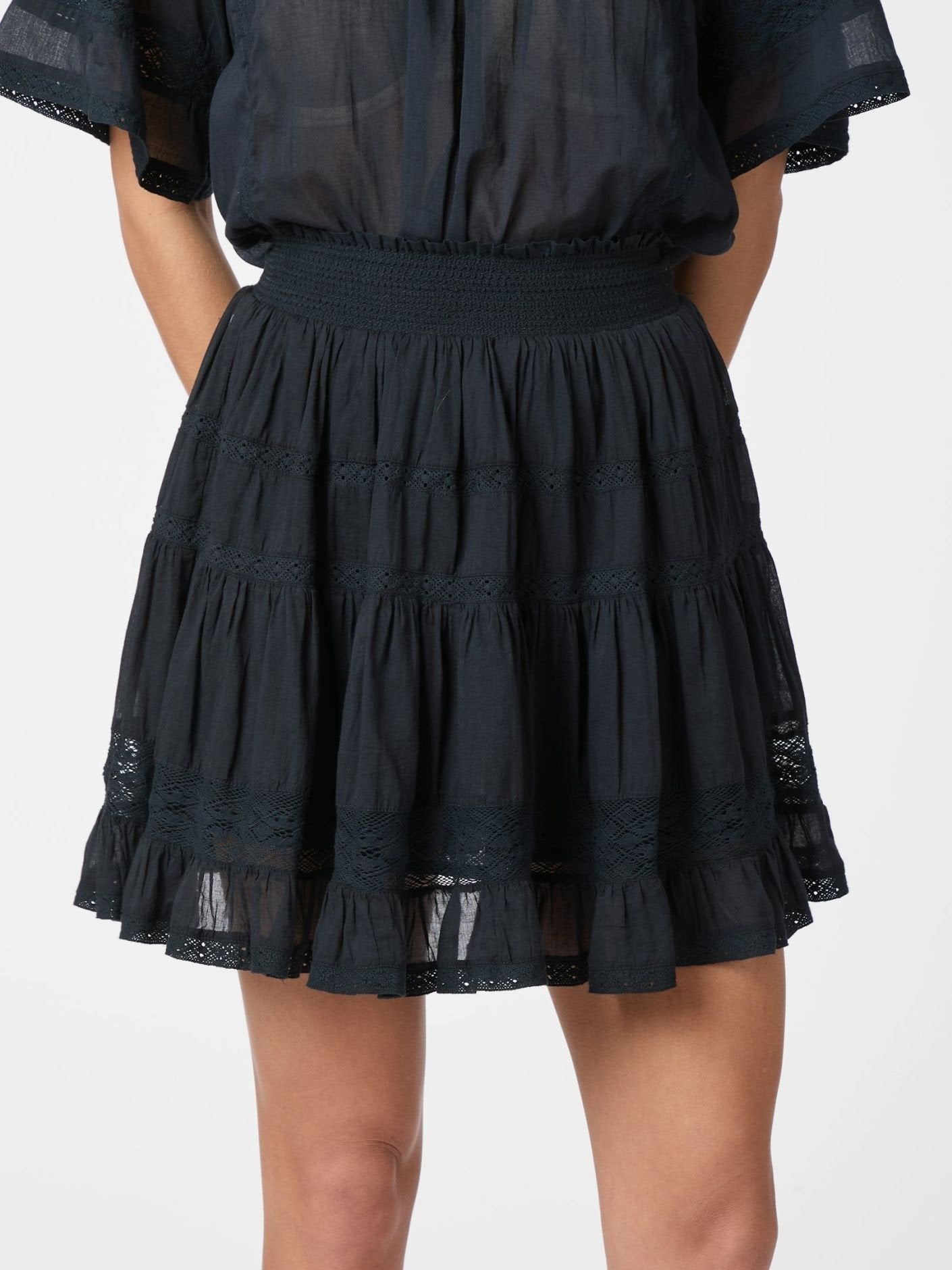 Callia S Voile Skirt - Navy