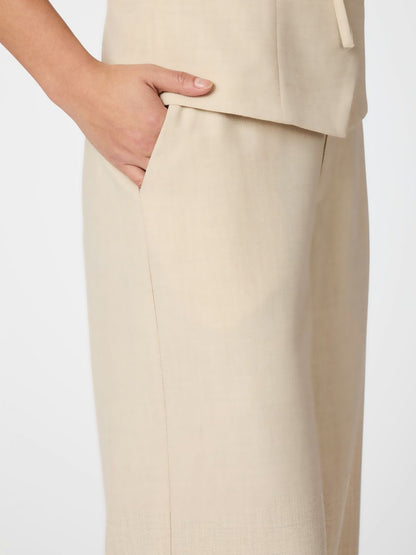 Emmet Melange Pants - Beige Melange