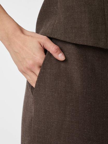 Emmet Melange Pants - Brown Melange