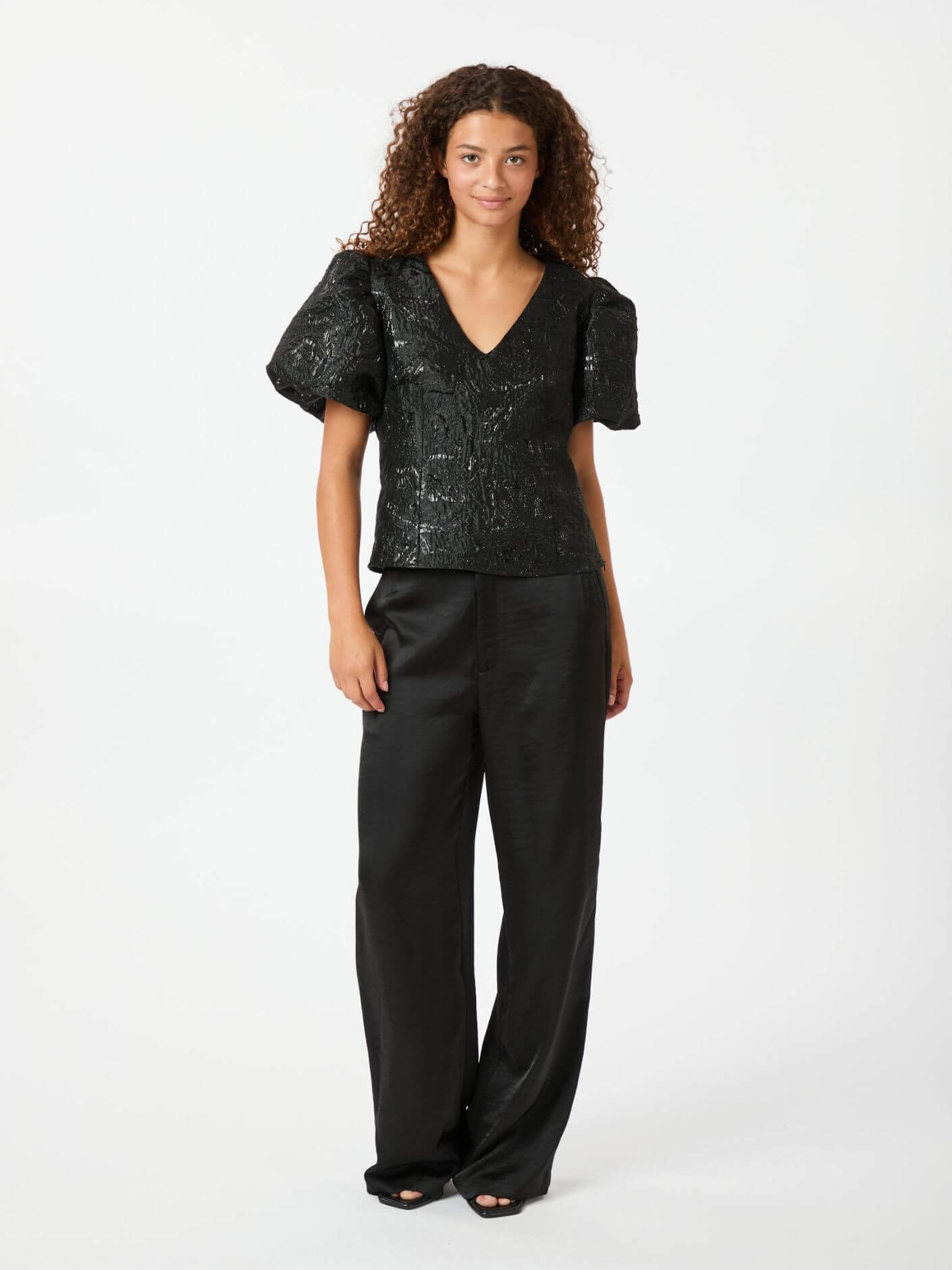 Emmett heavy sateen - Black