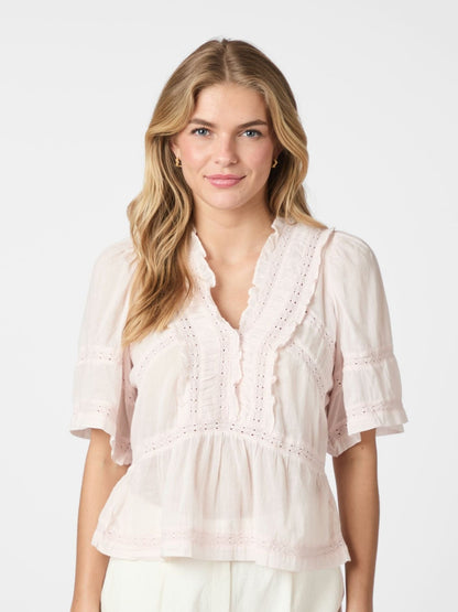 Evienne S Voile Top - Light pink