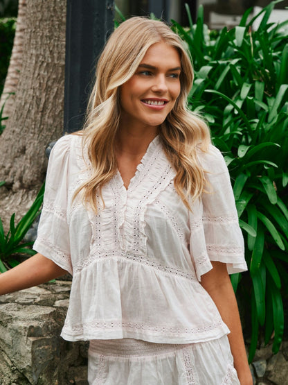 Evienne S Voile Top - Light pink