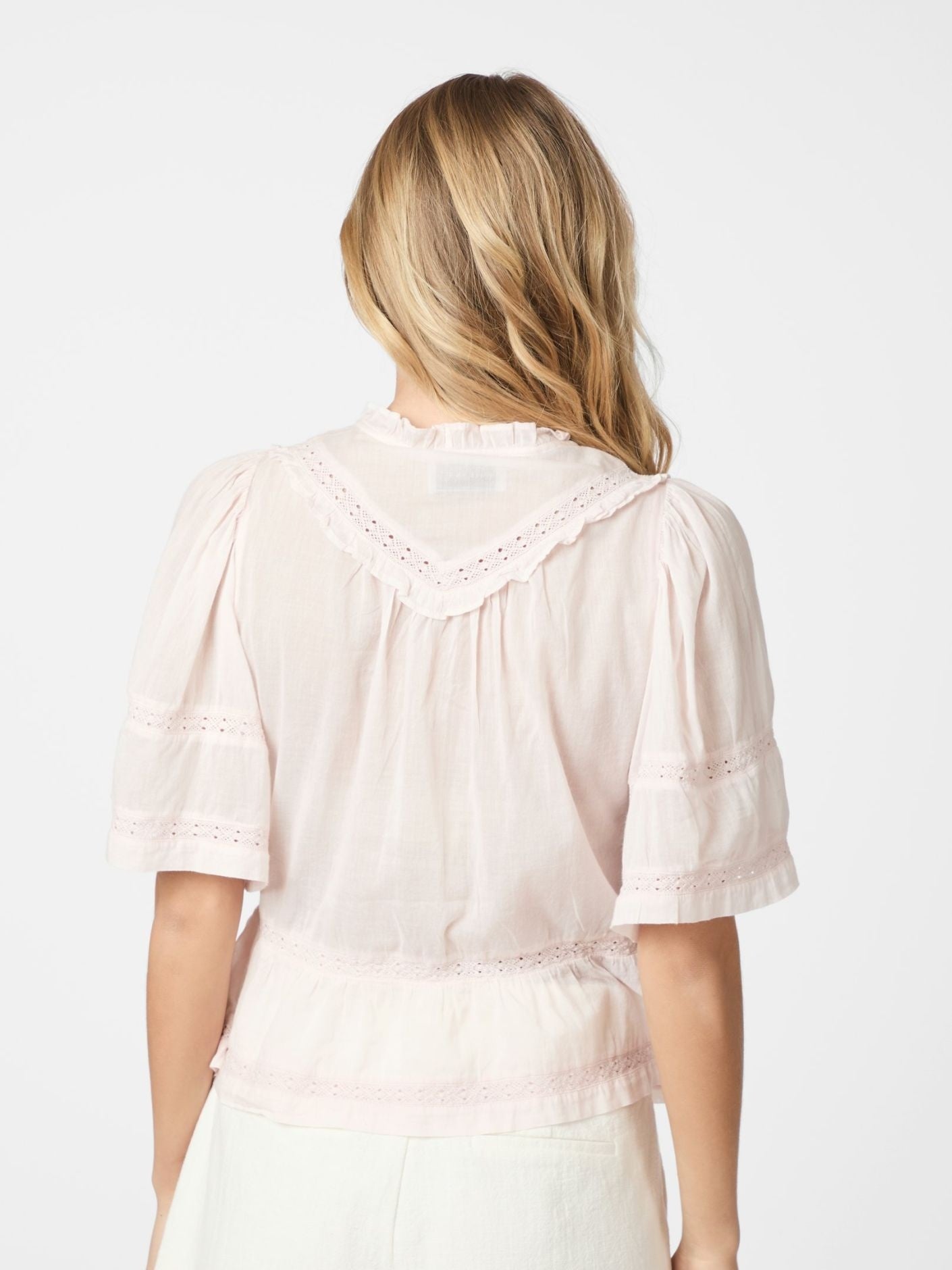 Evienne S Voile Top - Light pink