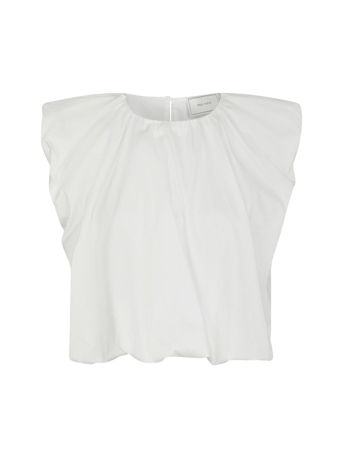 Ivania Poplin Top - White