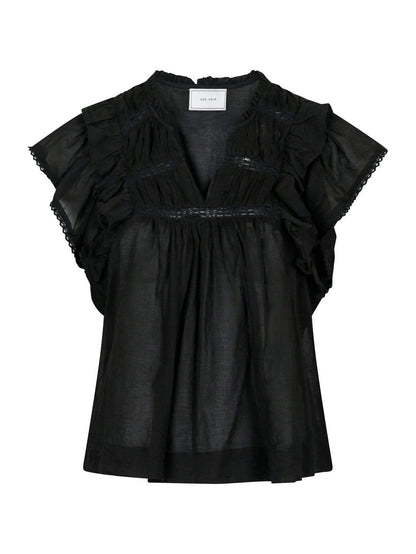 Jayla S voile top - Black