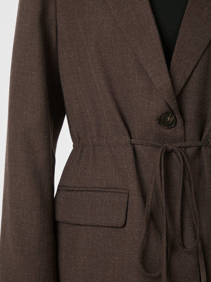 Jemmie Melange Blazer - Brown Melange