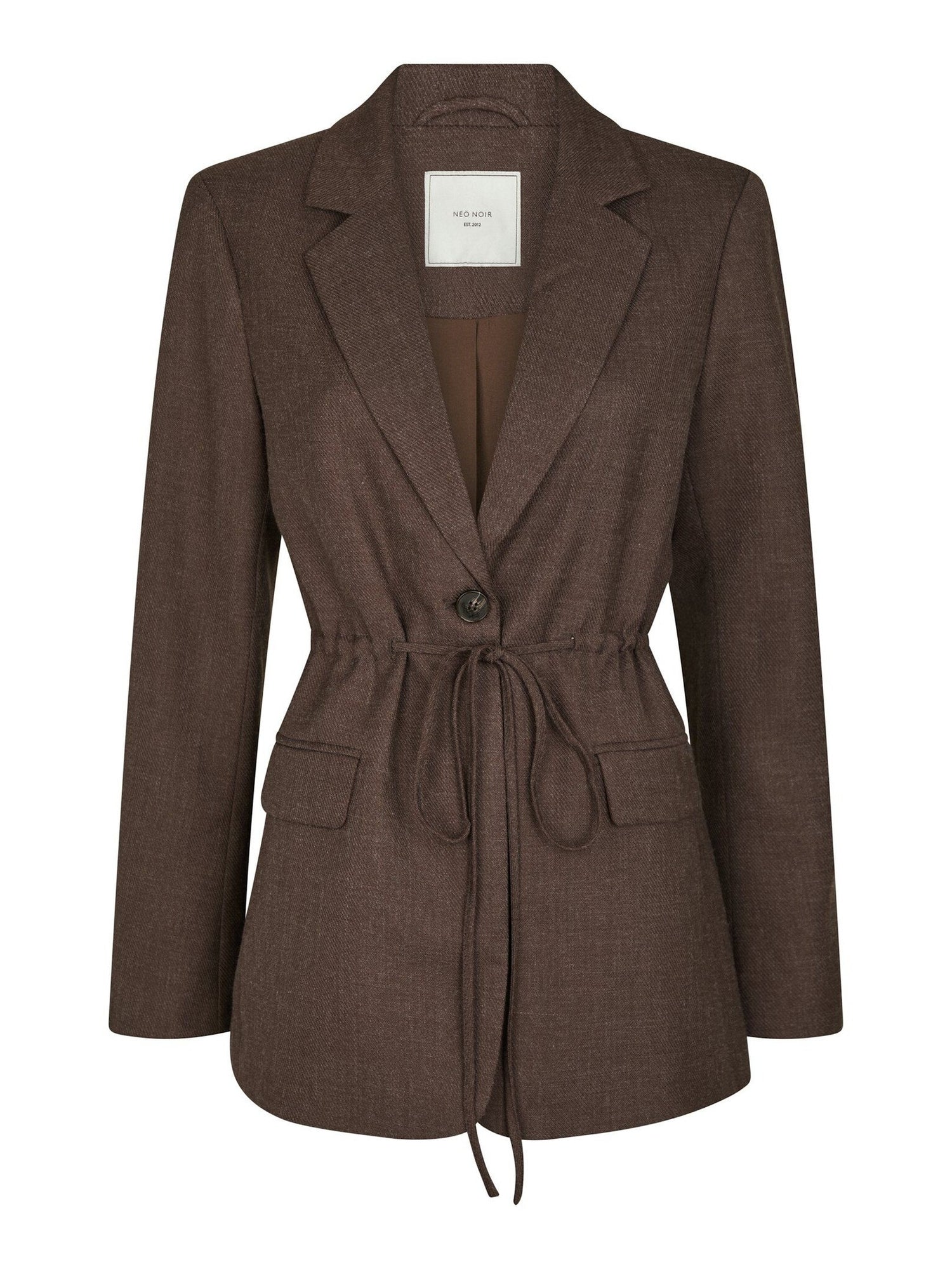 Jemmie Melange Blazer - Brown Melange