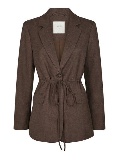 Jemmie Melange Blazer - Brown Melange