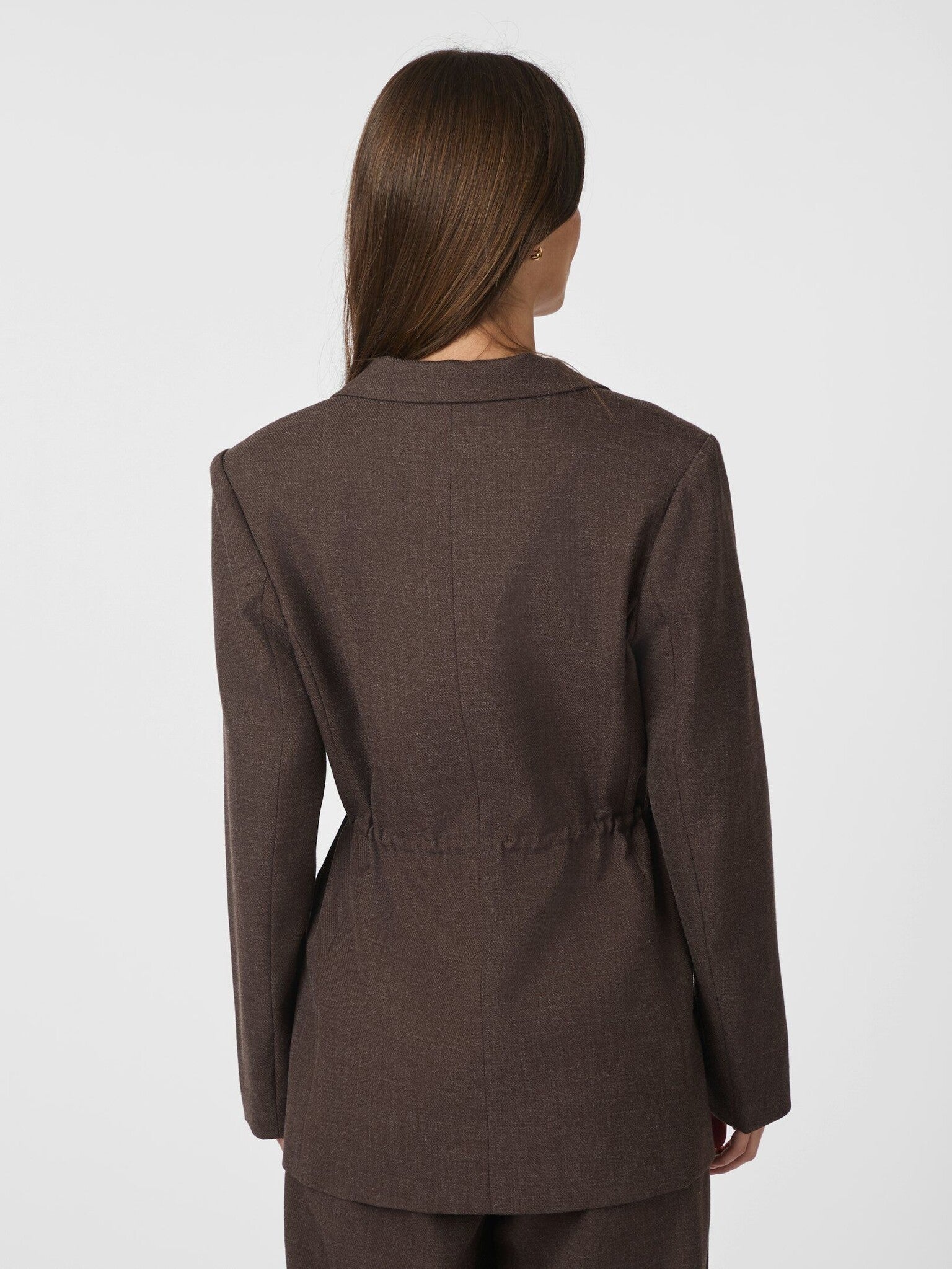 Jemmie Melange Blazer - Brown Melange