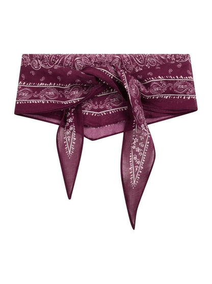 Kinessa Paisley Scarf - Bordeaux