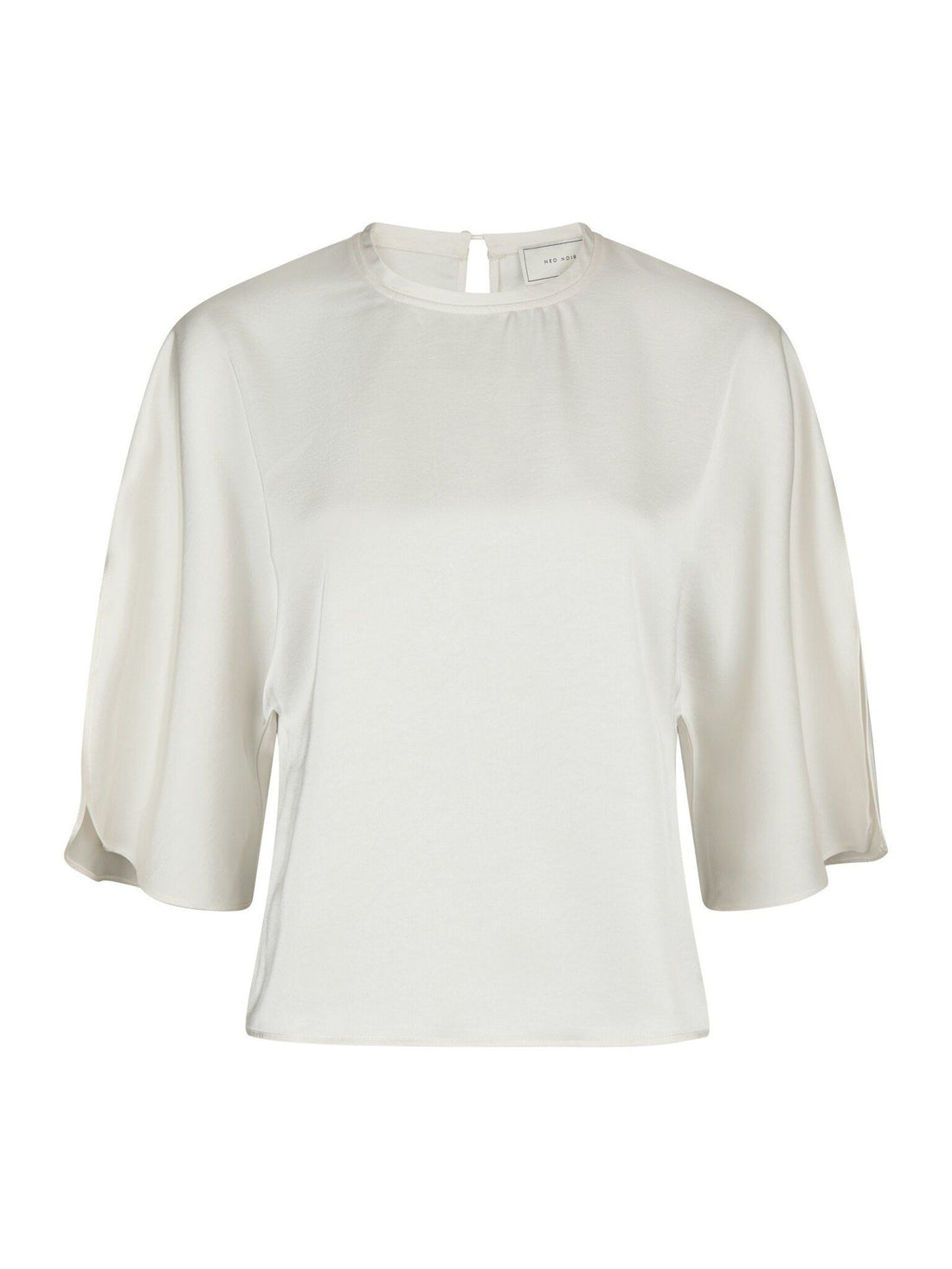 Liora Heavy Sateen Blouse - Pearl