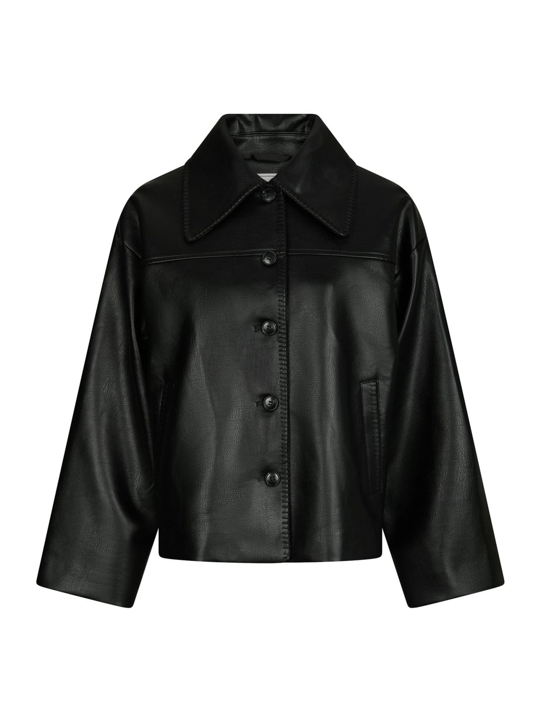 Lunara Collar stitch jacket - Black