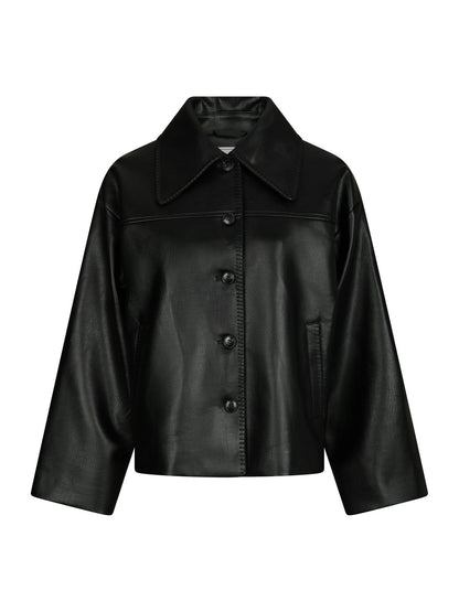 Lunara Collar stitch jacket - Black