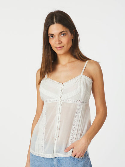 Nimissa S Voile Top - White
