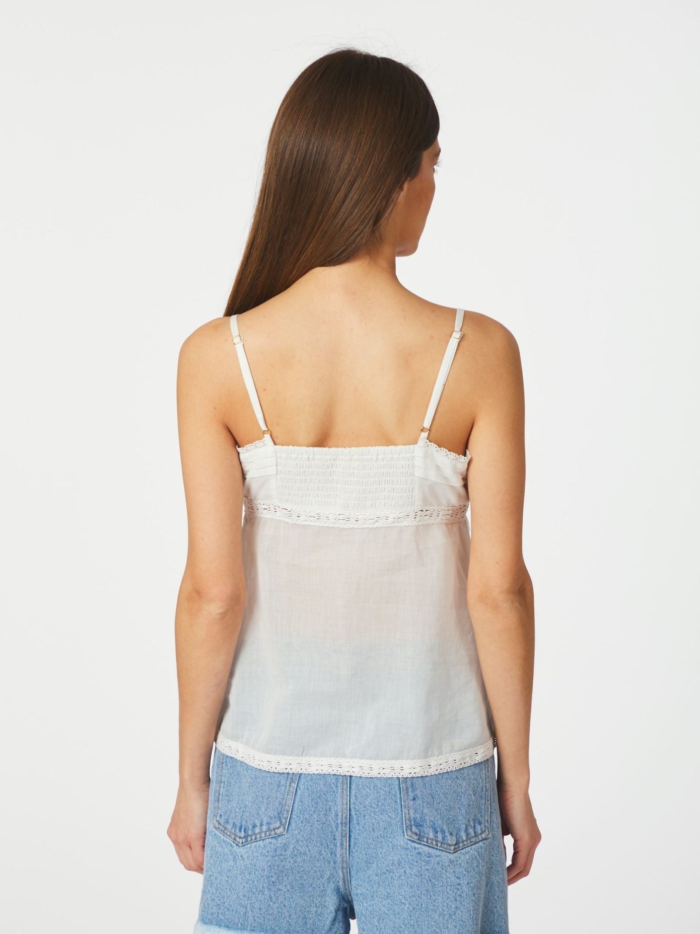 Nimissa S Voile Top - White