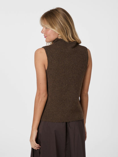 Odelia Knit Top - Brown Melange