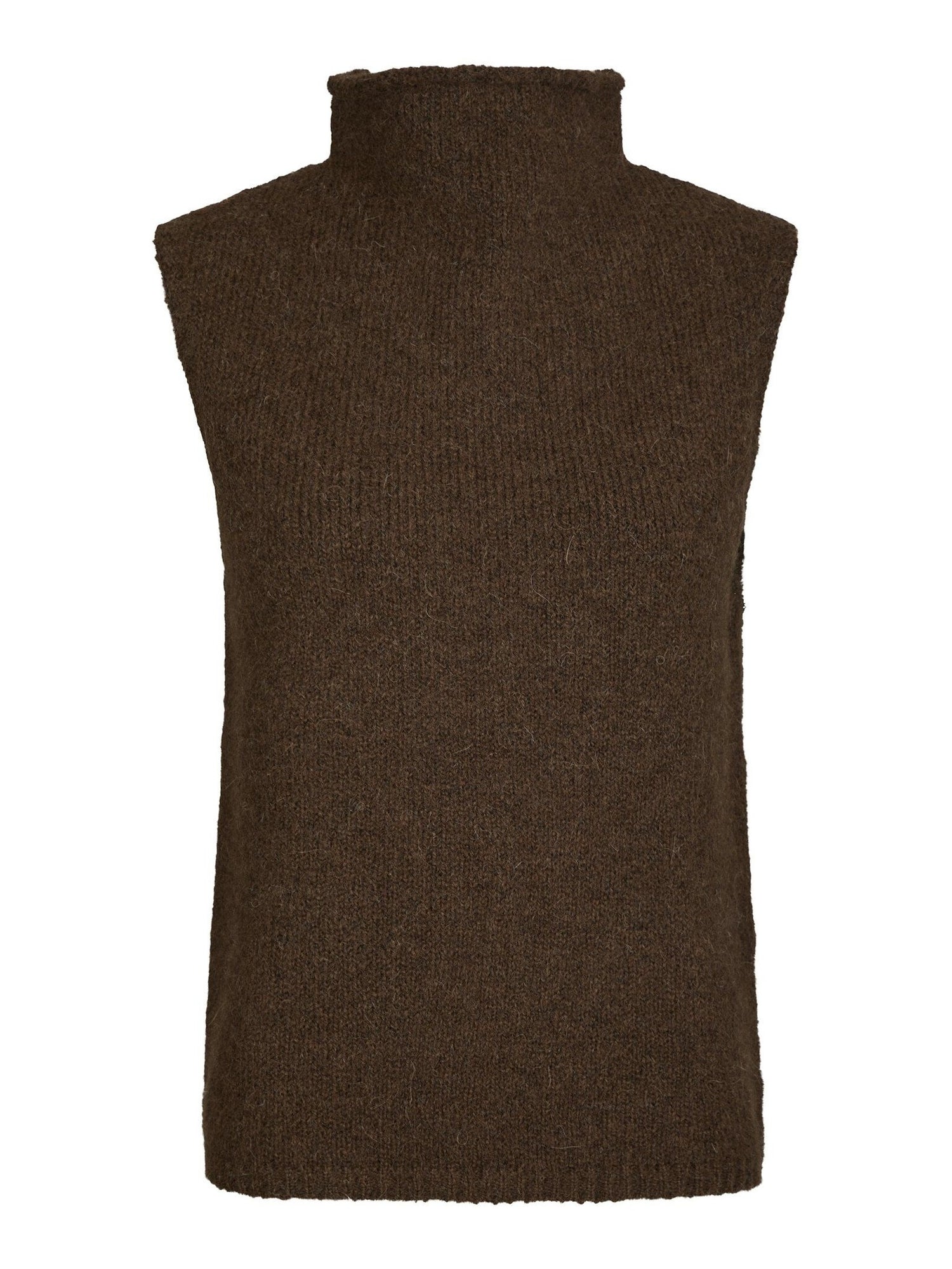 Odelia Knit Top - Brown Melange