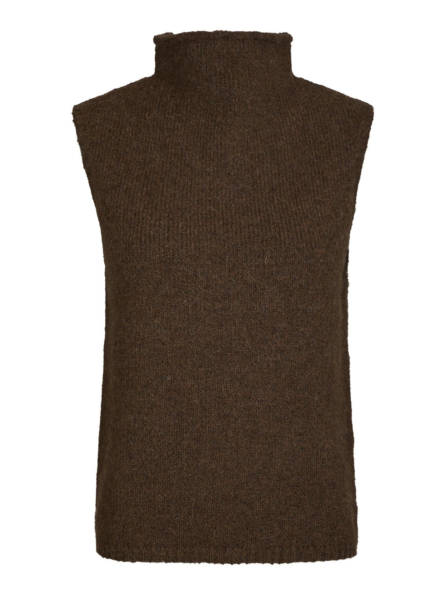 Odelia Knit Top - Brown Melange