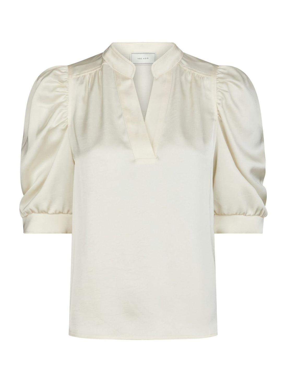 Roella Heavy Sateen Blouse - Pearl