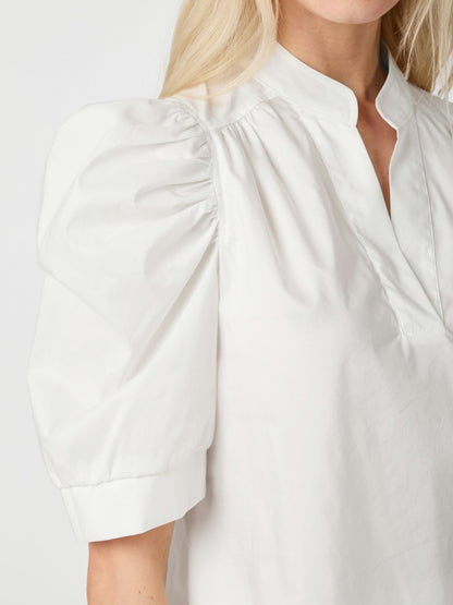 Roella Poplin Blouse - White