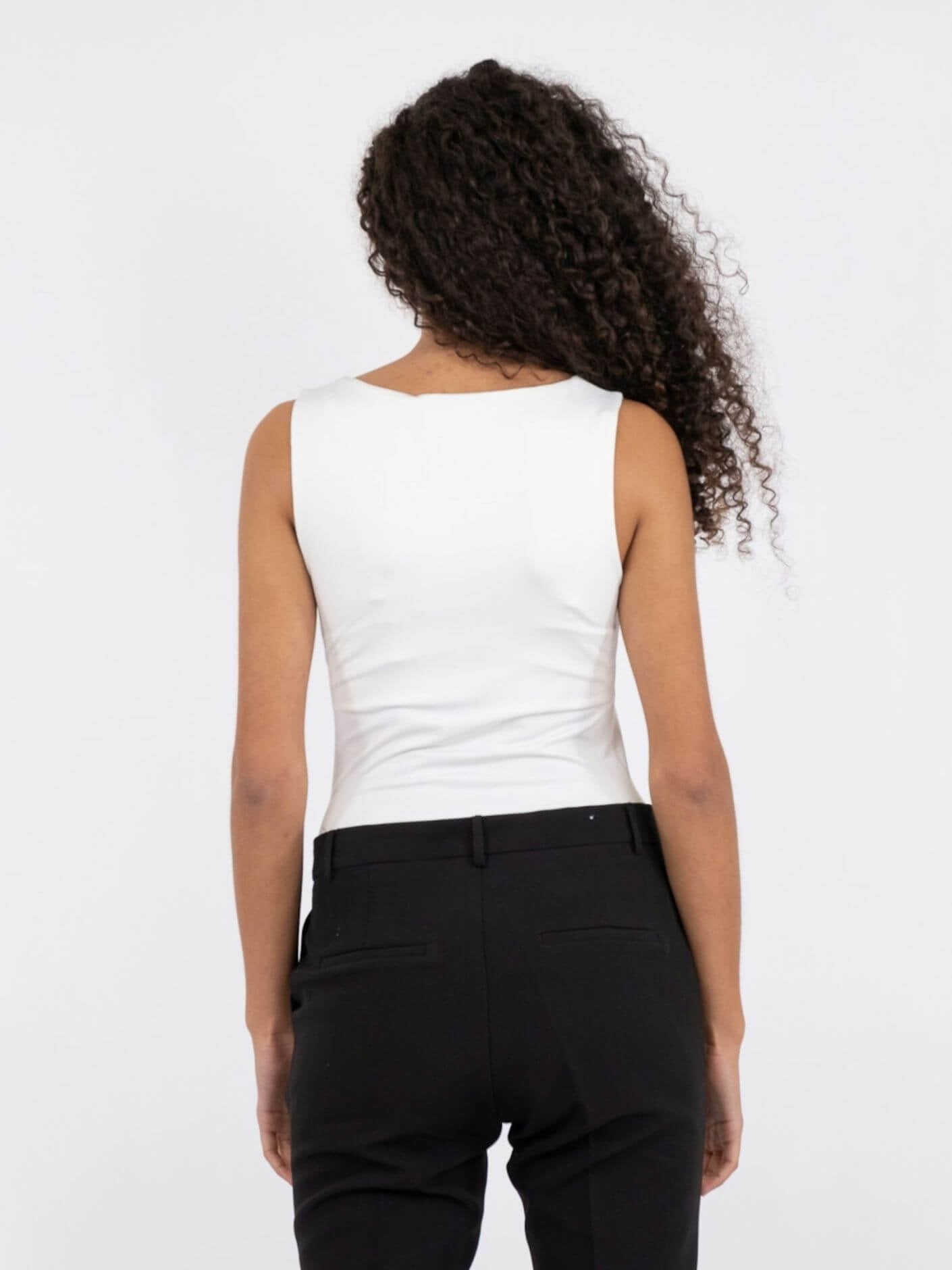 Sophia Jersey Top - Off white