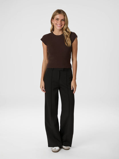 Tirra Knit Tee - Brown