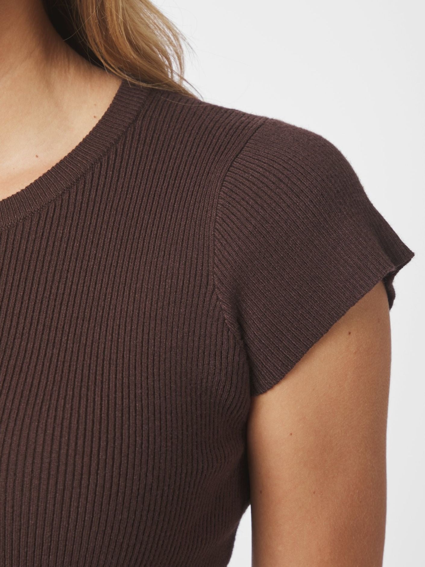 Tirra Knit Tee - Brown