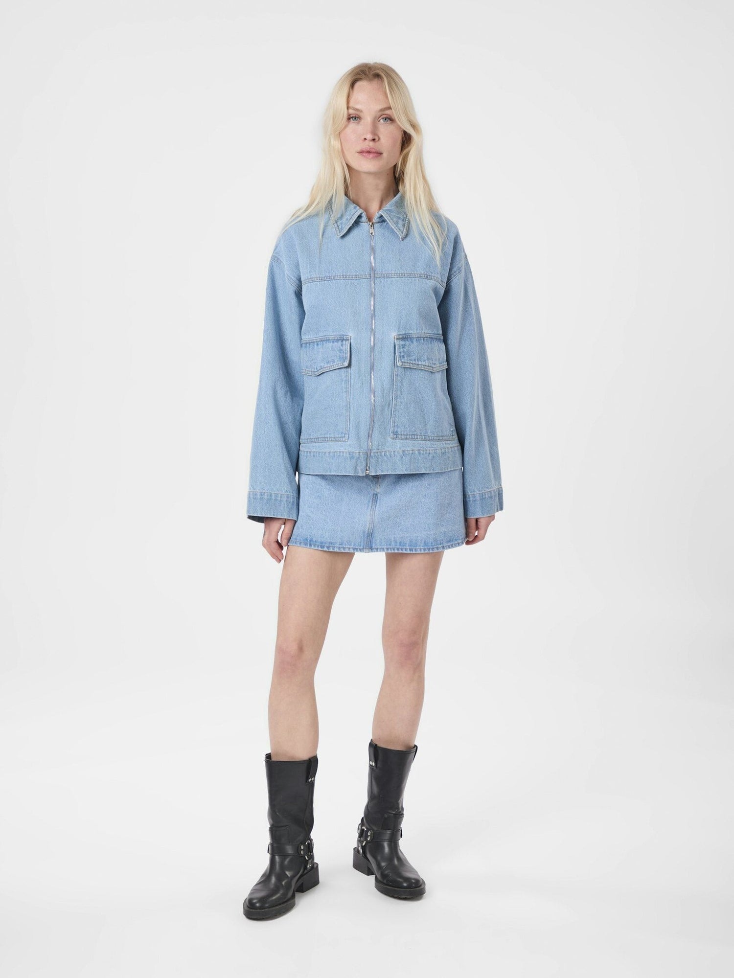 Titan Denim Jacket - Light Blue