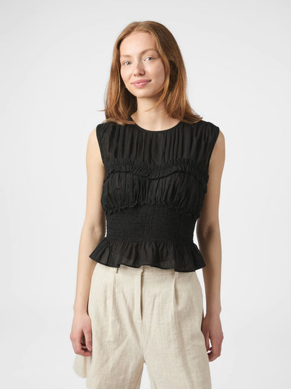 Trill S Voile Top - Black