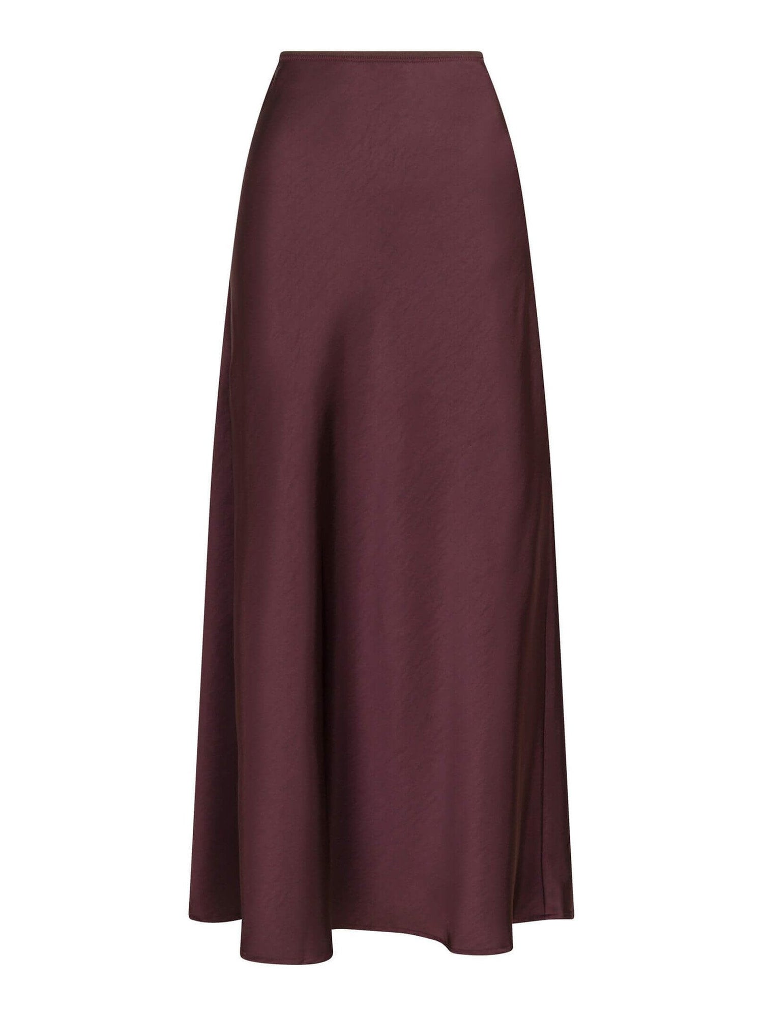 Vicky heavy sateen skirt - Burgundy