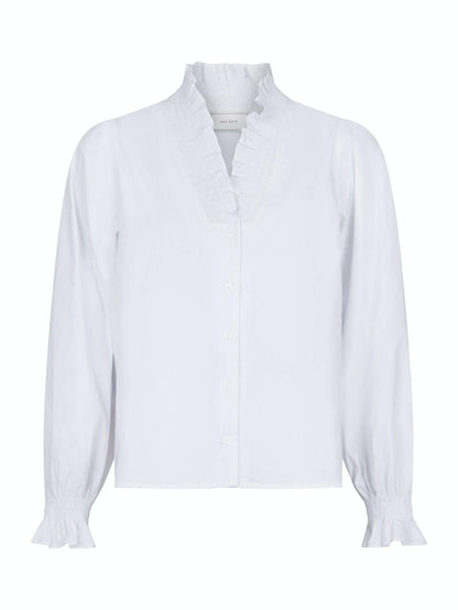 Brielle Solid Shirt White