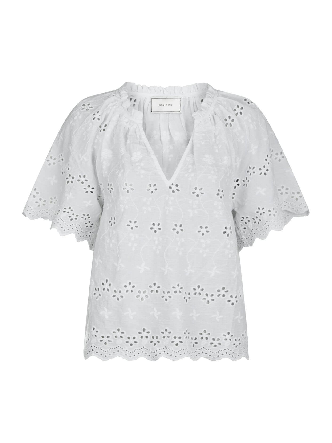 Odet Embroidery blouse - white