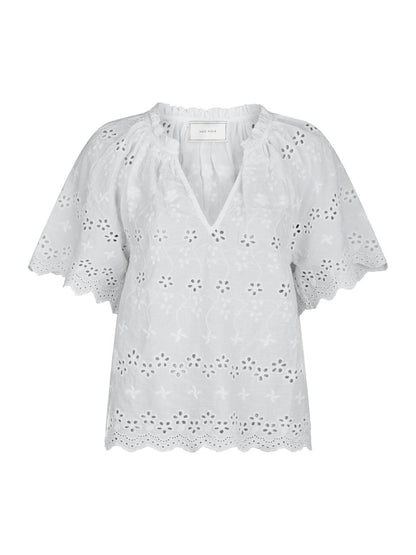 Odet Embroidery blouse - white