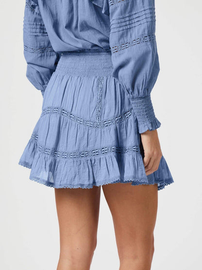 Robby S Voile Skirt - Smoke Blue