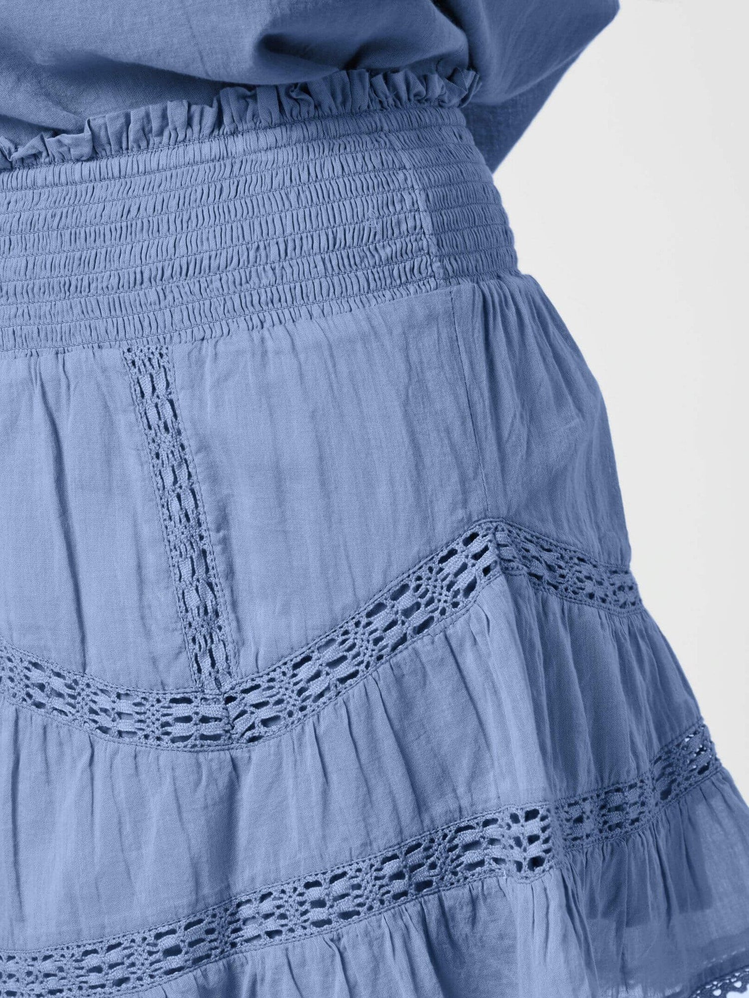 Robby S Voile Skirt - Smoke Blue