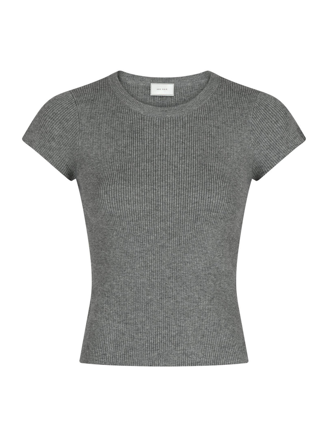 Tirra Knit Tee - Dark Grey Melange