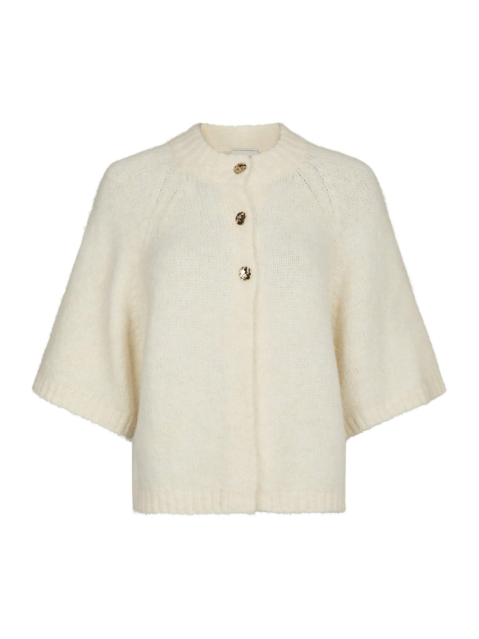 Benuta Fluffy Knit Cardigan - Offwhite