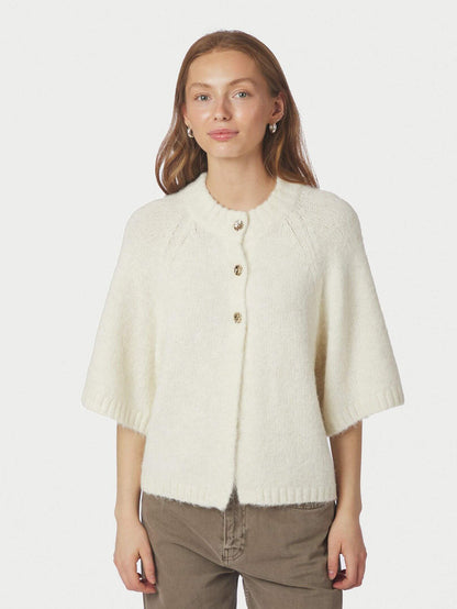 Benuta Fluffy Knit Cardigan - Offwhite
