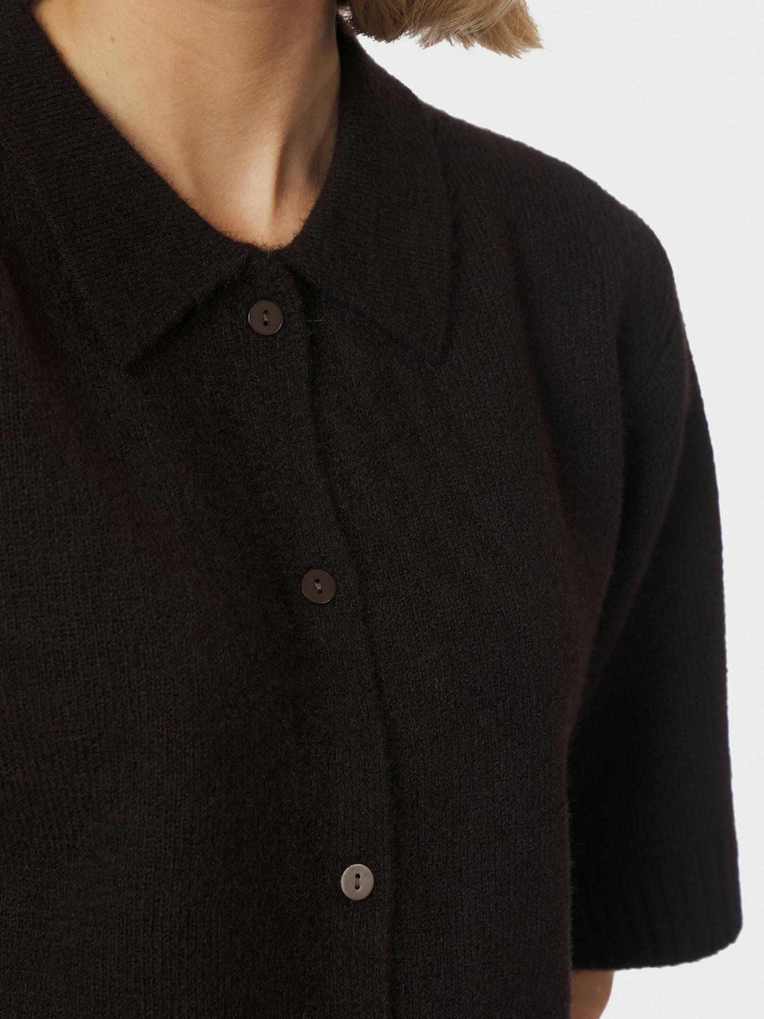 Cunna Knit Blouse - Dark Brown
